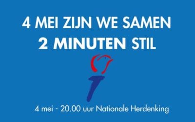 4 mei zijn we samen 2 minuten stil